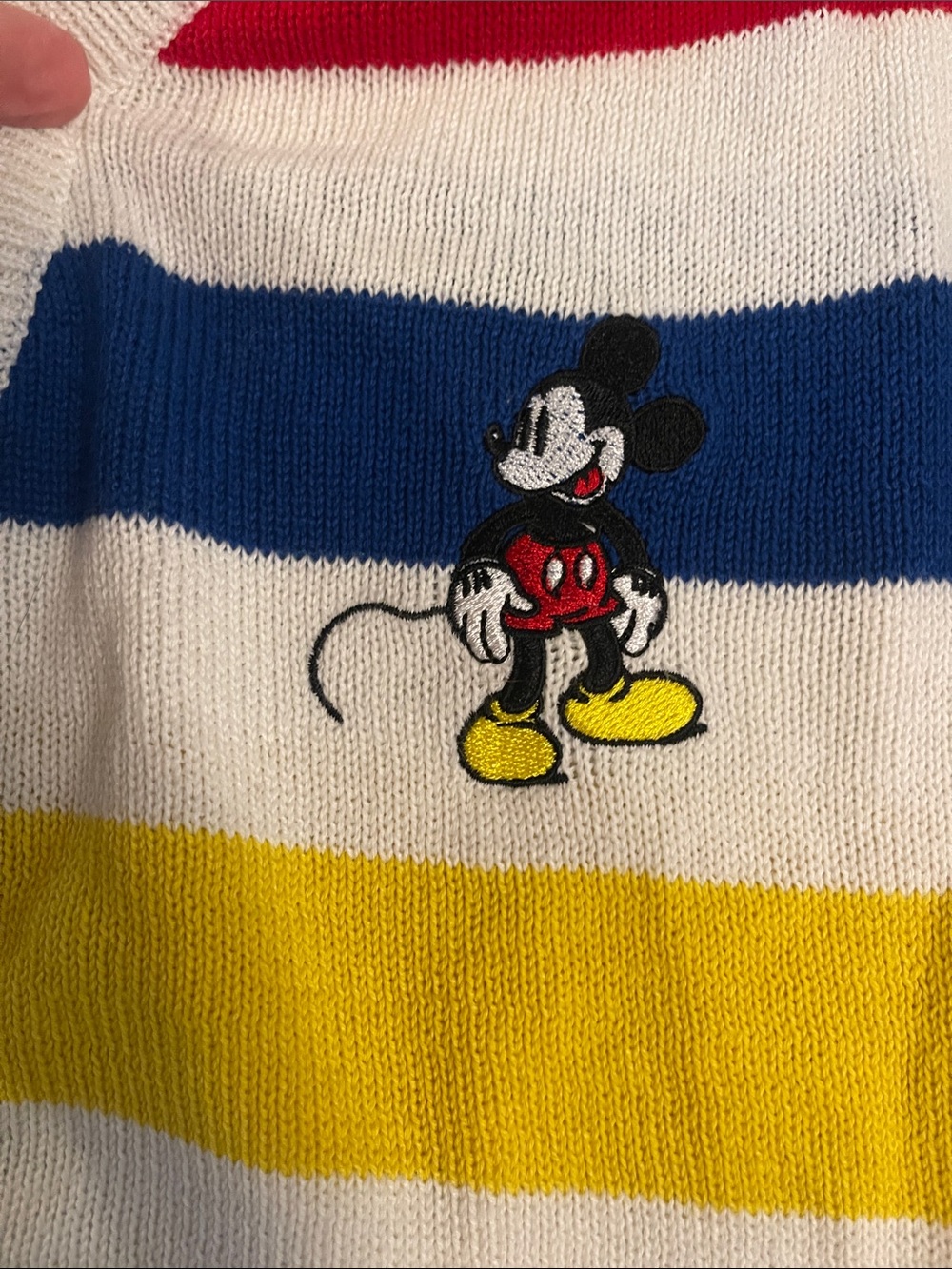 Disney 100 Multicolor Striped Mickey Cardigan XS Mickey Mouse - Picture 3 of 8